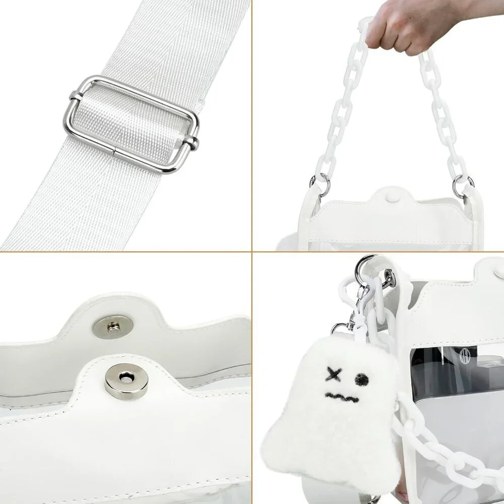 Small Clear Crossbody Bag for Stadium Events Transparent Handbag for Concerts - Picture 5 of 8
